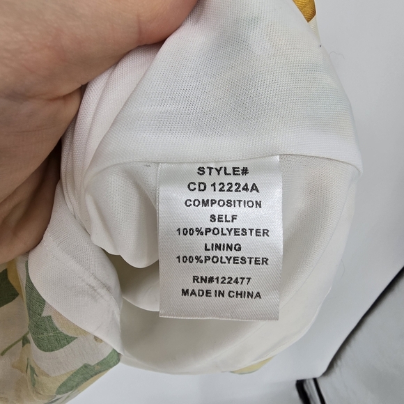 NSR lemon ruffle short dress size XLARGE - Picture 6 of 9